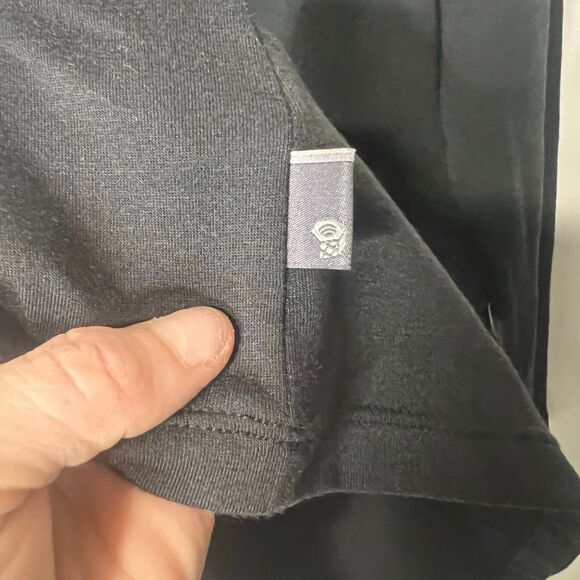 Mountain Hardwear Black Scoop Neck Long sleeve Tee Shirt Dress Sz M - Picture 5 of 14